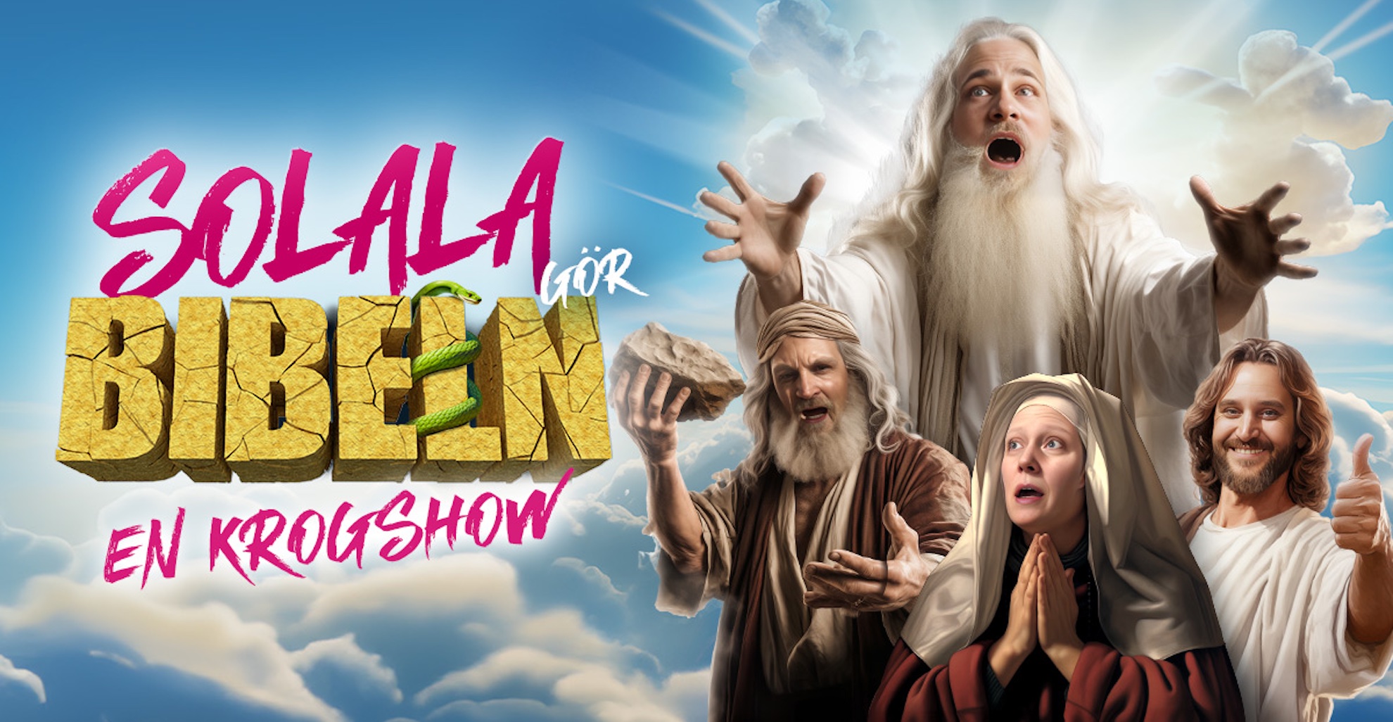 Premiär för Solala "Bibeln - en krogshow" den 11 oktober på Kajskjul 8 i Göteborg!